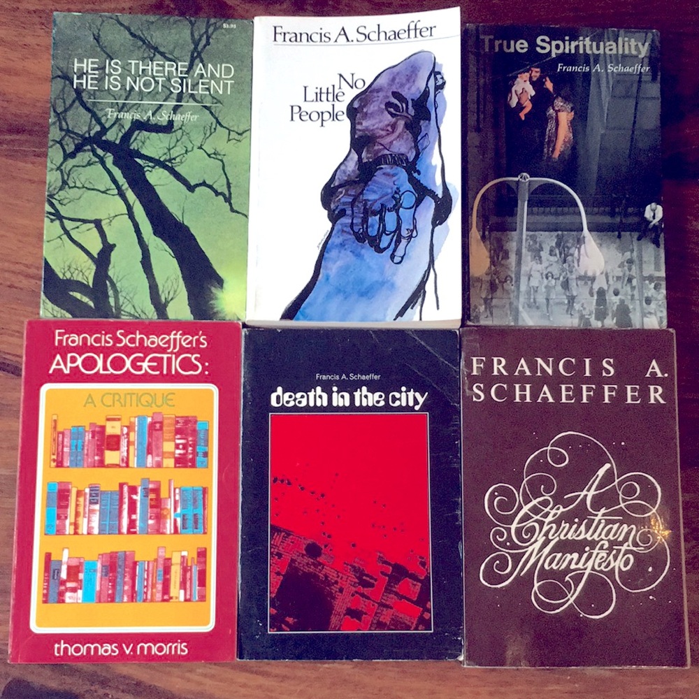 Francis A. Schaeffer (Set of 6) vintage paperback books - Christian spirituality